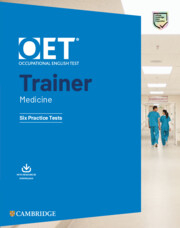 OET Trainers Medicine Six Practice Tests with Answers with Resource Download